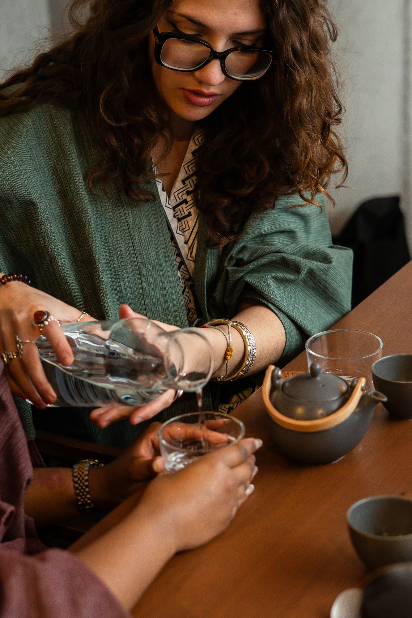 Tea and coffee set at Shiki